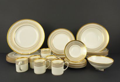 CARTIER. Cartier dinner service. White and...