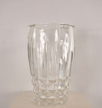 Schneider France. Vase signé. Taillé d'époque...