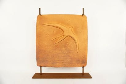 Jean-Michel Folon (1934-2005). Bas relief....