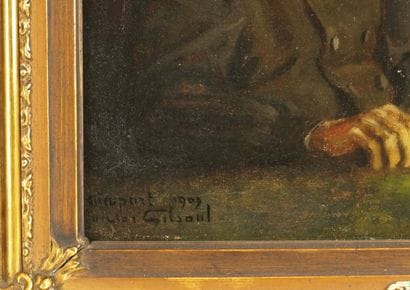 Victor Olivier Gilsoul (1867-1939). Oil on...