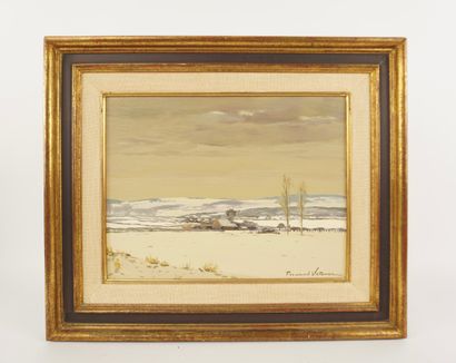 Fernand Vetcour (1908-2001). Paysage sous...