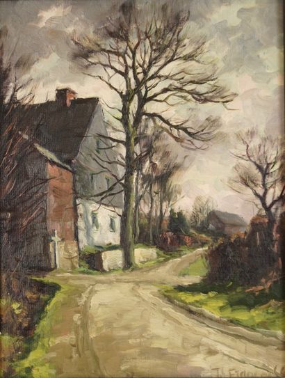 T. S. Françoise. House on a path.
Dimensions...
