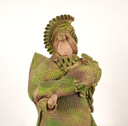 Claudine Hildeberg, Sculpture en céramique.Les...