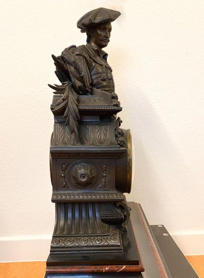 Spectacular regule clock or mantel clock,...