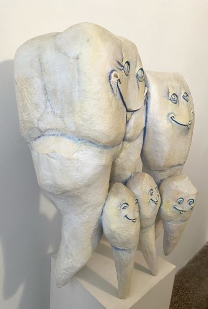 Jean Lequeu (1948-2017). Sculpture en papier...