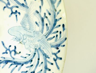 Chine XVIIIe ou début XIXe. 
Grand plat en...
