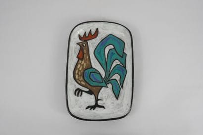 Dijeux Odette (1920-2020). Plat rectangulaire...