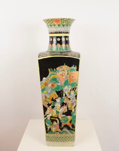 China late 19th century. Black family. 
Porcelain...