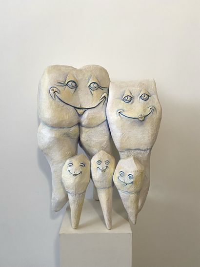 Jean Lequeu (1948-2017). Sculpture en papier...