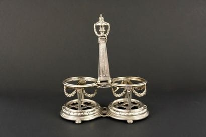 Argent. Huile et vinaigre
Epoque XIXe