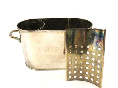 Raffraichissoire for two bottles, in silver-plated...