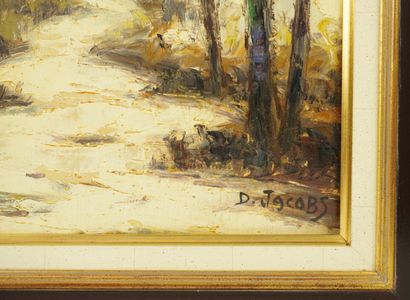 Dieudonné Jacobs (1882-1967). Paysage au...