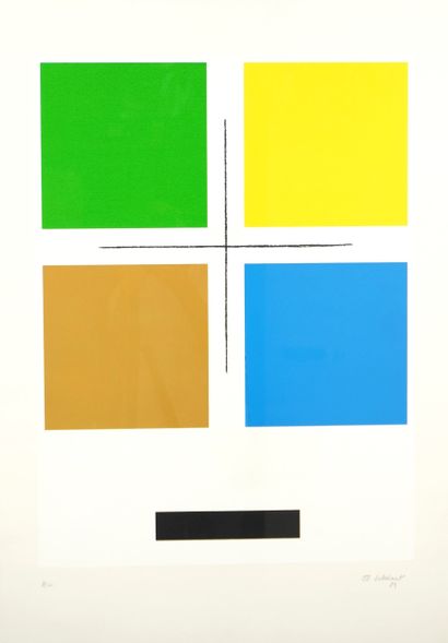 Jo Delahaut (1911-1992). Color silkscreen...