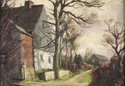 T. S. Françoise. House on a path.
Dimensions...