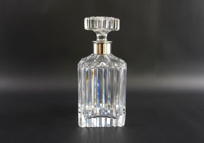Carafes col en argent. Mod. plat H 26cm....