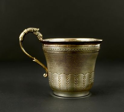 Argent. Tasse et sous-tasse