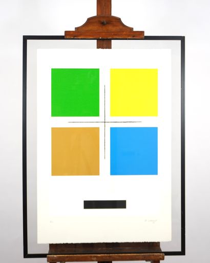 Jo Delahaut (1911-1992). Color silkscreen...