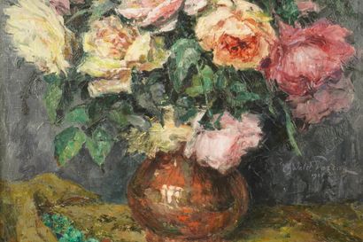 Oswald Poreau (1877-1955) Oil on canvas with...