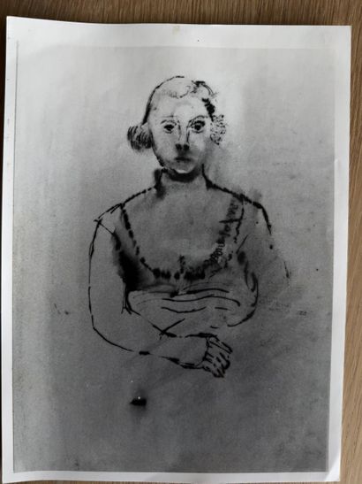 Paul Delvaux (1897-1994). Indian ink drawing,...
