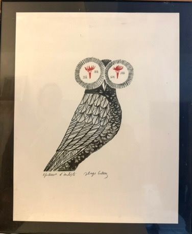 Multiple print of an owl.
Signature to be...