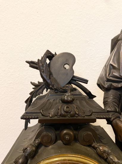 Spectacular regule clock or mantel clock,...