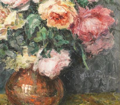 Oswald Poreau (1877-1955) Oil on canvas with...