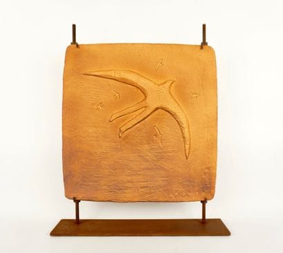 Jean-Michel Folon (1934-2005). Bas relief....