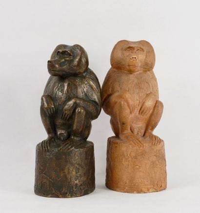 Neugebauer Rudolf (1892-1961). Singe en bronze...
