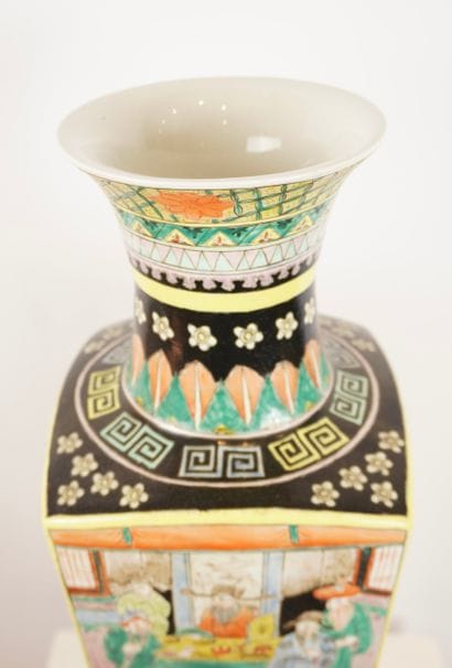 China late 19th century. Black family. 
Porcelain...