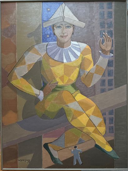 Edgard Scauflaire (1893-1960). Huile sur...