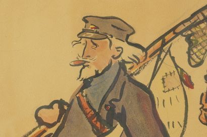 Jacques OCHS (1883-1971). Aquarelle. Signée...
