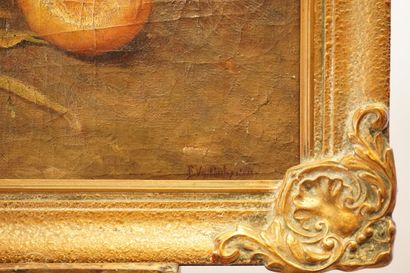 Huile sur toile vers 1920 représentant une...