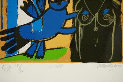 Corneille (1922-2010). Estampe multiple sur...