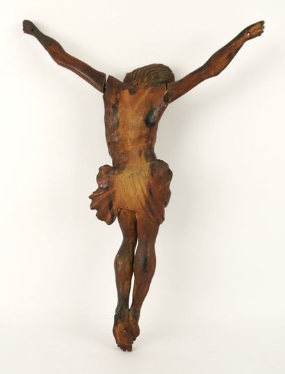 Christ en bois.
Epoque XVIIIe.
Dimensions:...