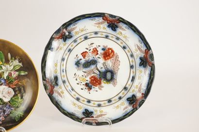 2 earthenware and porcelain plates. Marked:...