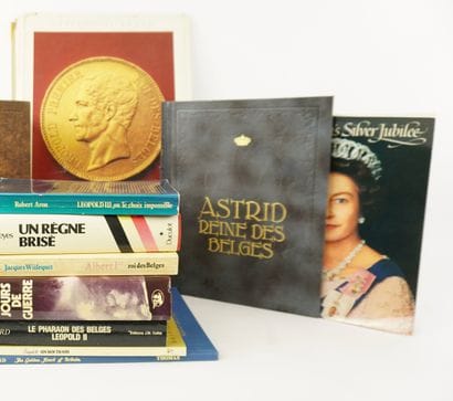 Belgian royalty. Antique book set.