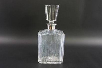 Carafes col en argent. Mod. plat H 26cm....