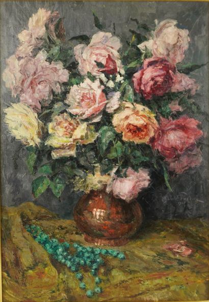 Oswald Poreau (1877-1955) Oil on canvas with...