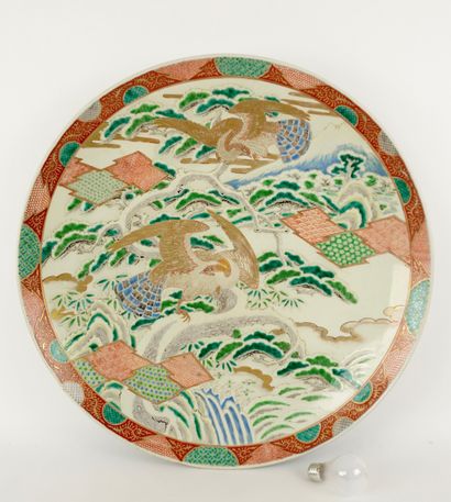 Chine XVIIIe ou début XIXe. 
Grand plat en...
