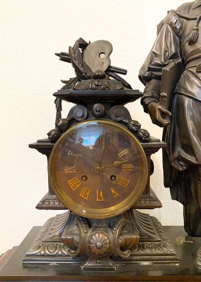 Spectacular regule clock or mantel clock,...