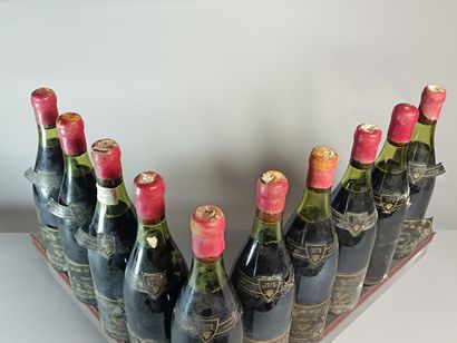 10 Bouteilles CHAMBERTIN Grand Cru 1978 -...