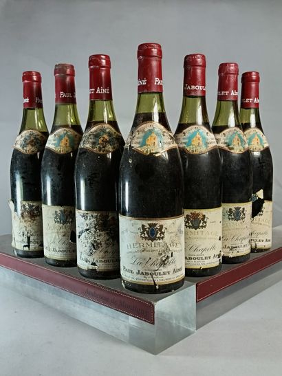 7 Bouteilles HERMITAGE La Chapelle 1979 -...