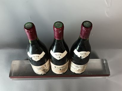 3 Bouteilles POMMARD 1er Cru RUGIENS 1978...