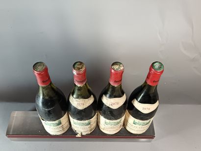 4 Bouteilles VOLNAY 1er cru CHAMPANS 1978...