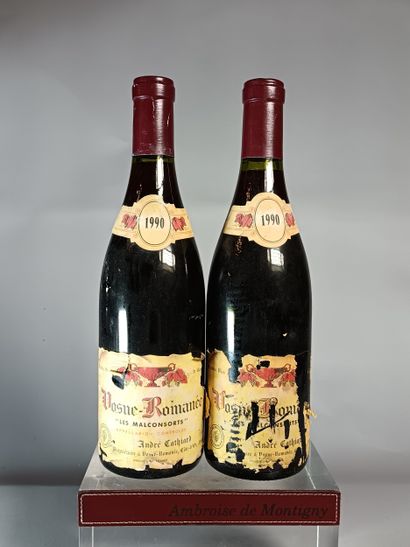 2 Bouteilles VOSNE ROMANÉE 1er Cru Les Malconsorts...