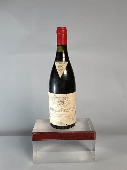 1 Bouteille CÔTES DU RÔHNE 1990 - Château...