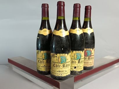 4 Bouteilles CÔTE RÔTIE 1990 - Bernard GUY
Étiquettes...