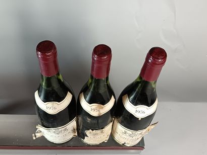 3 Bouteilles RICHEBOURG Grand cru 1976 -...