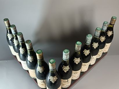 12 Bouteilles POMMARD 1er Cru RUGIENS 1976...