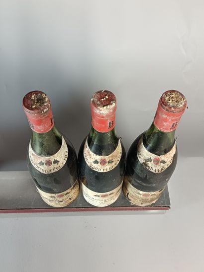 3 Bouteilles GEVREY CHAMBERTIN 1969 - BOUCHARD...